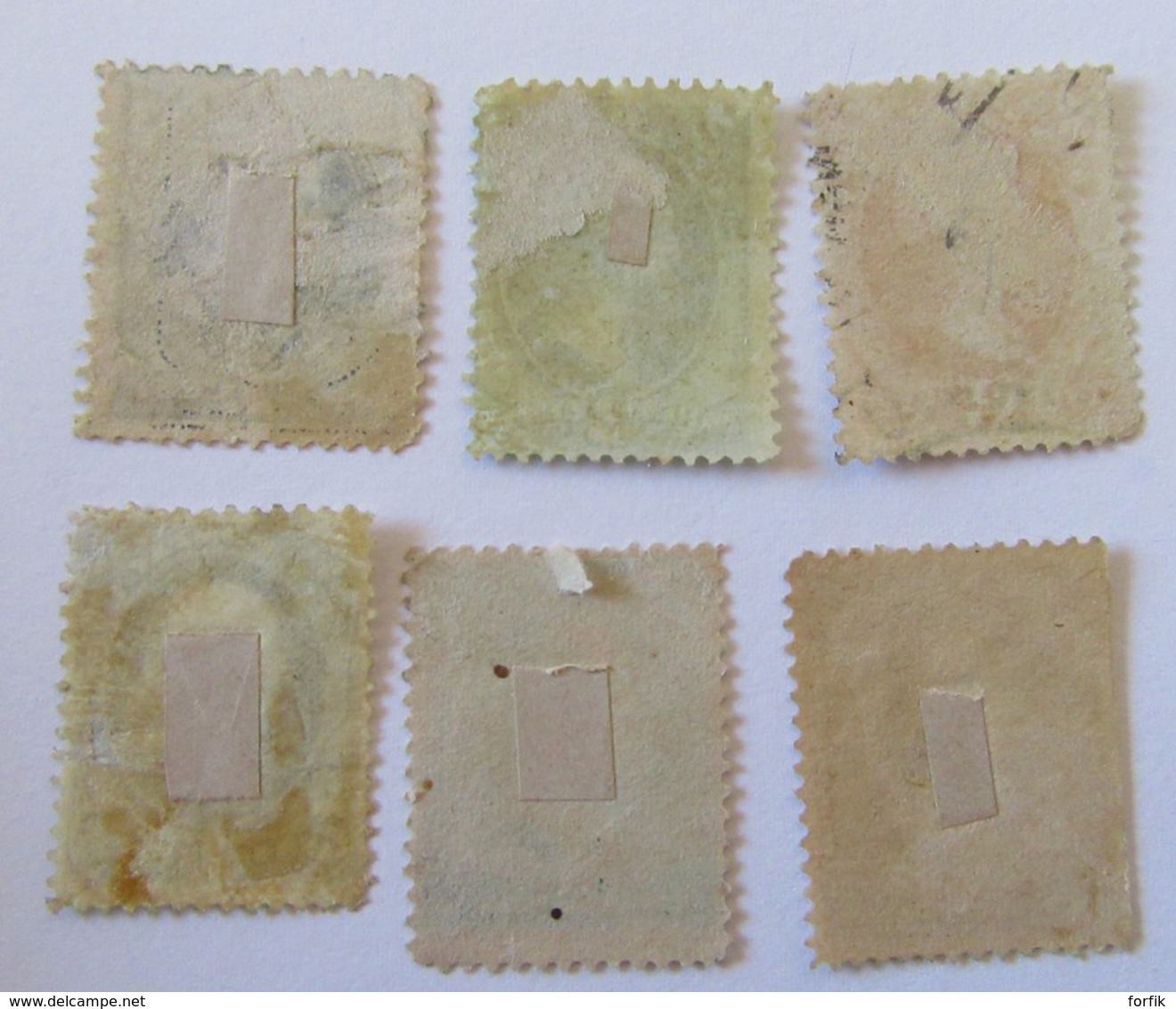 Etats-Unis / USA - Petit lot de timbres oblitérés avant 1900 dont 2 entiers découpés