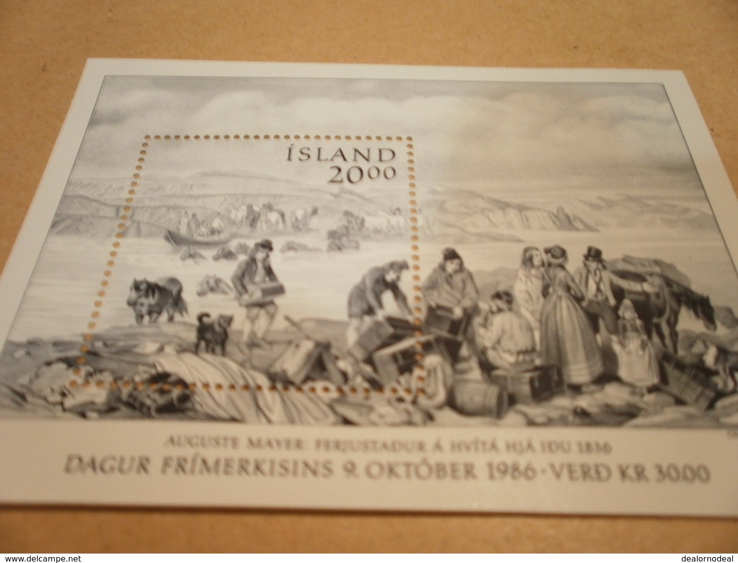 Miniature Sheet Iceland Day Of Stamp 1986 - Nuevos