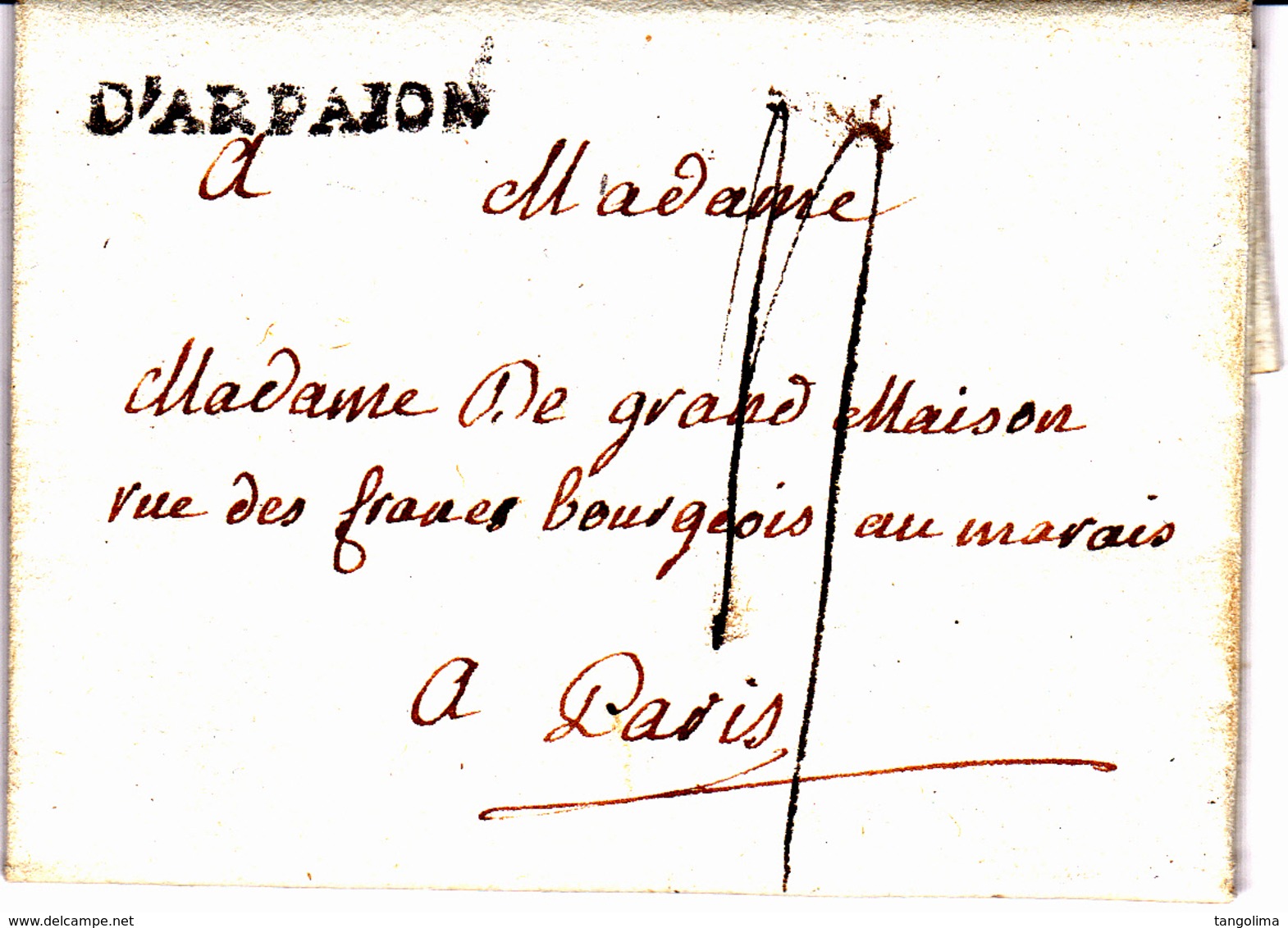 ARPAJON Lenain N°3 - Collection De Seine Et Oise - 1787 - 1701-1800: Precursors XVIII