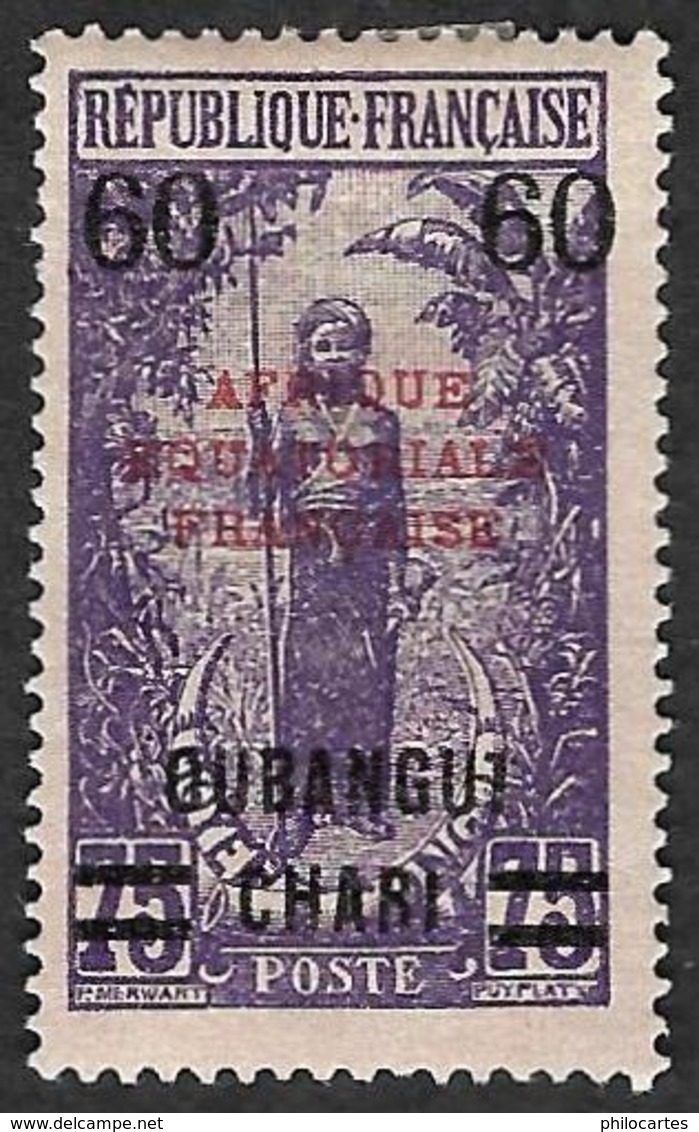 OUBANGUI-CHARI  1924-25  - YT   57 - NEUF* - Neufs