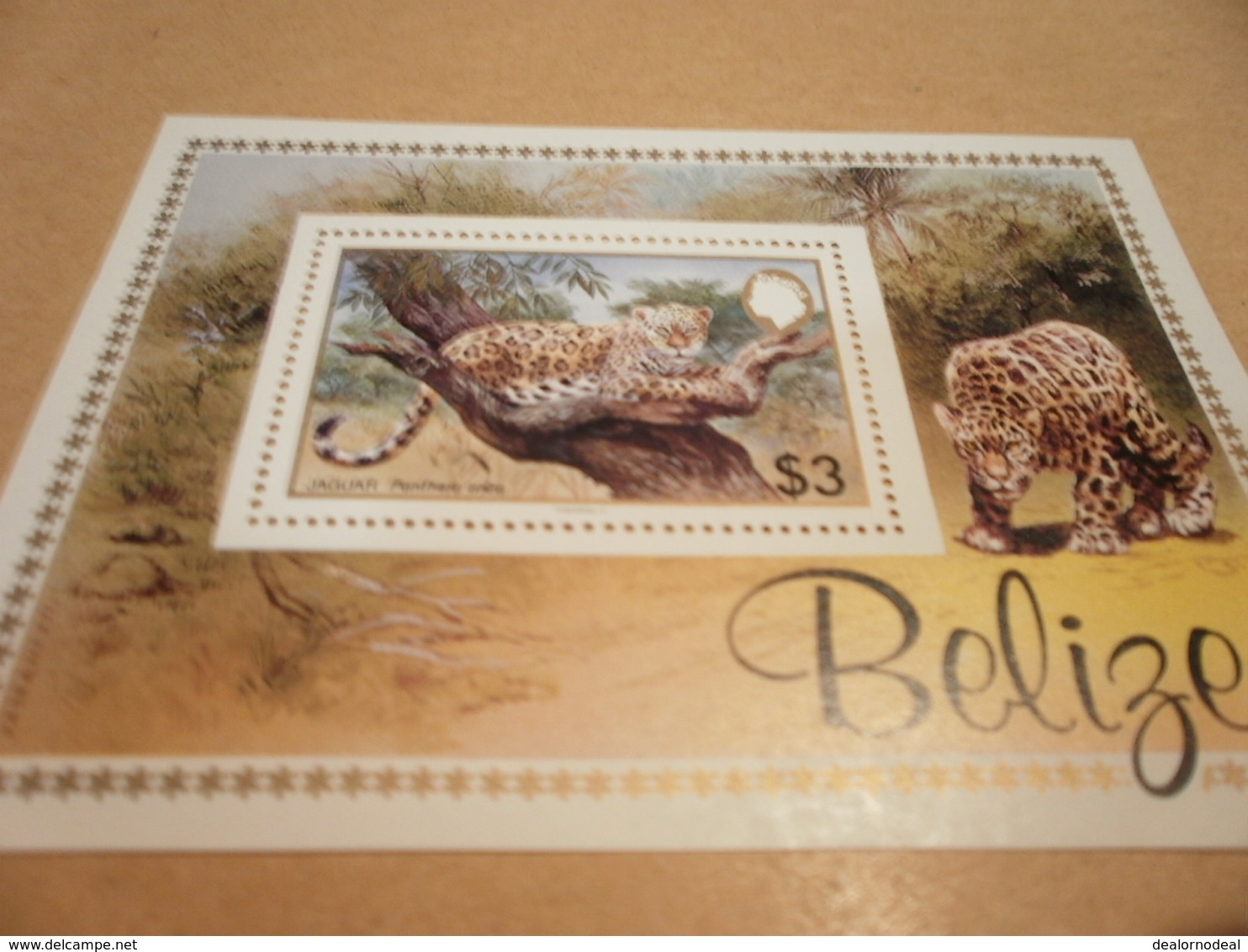 Miniature Sheet Belize Perf Jaguar 1983 - Belize (1973-...)