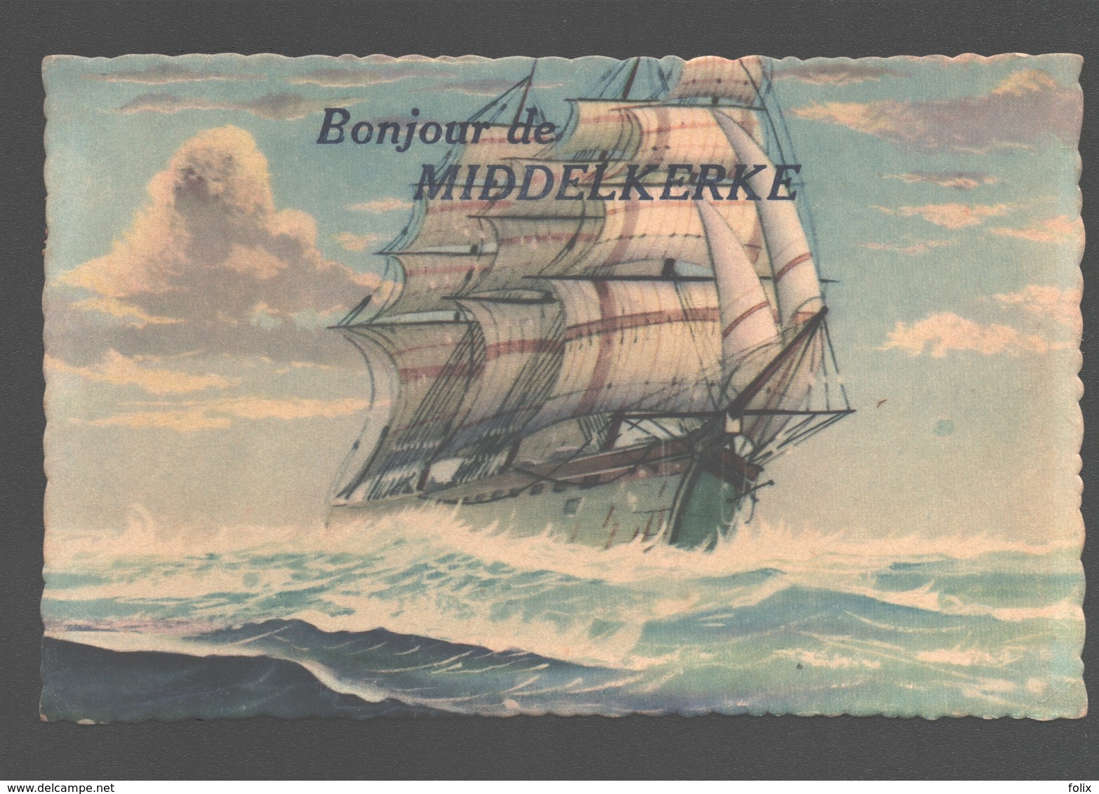 Middelkerke - Bonjour De Middelkerke - Uitgave Coloprint - Zeilboot / Voilier - Middelkerke