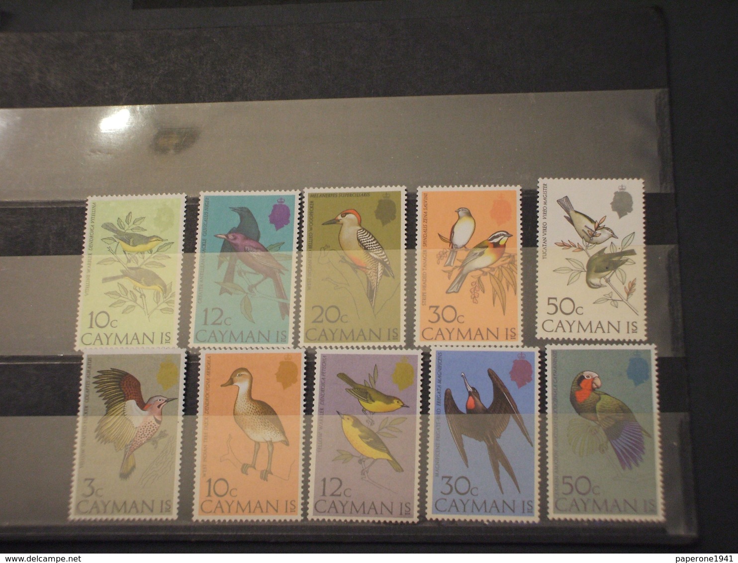 CAYMAN - 1974/6 UCCELLI 5 + 5 VALORI - NUOVI(++) - Cayman (Isole)