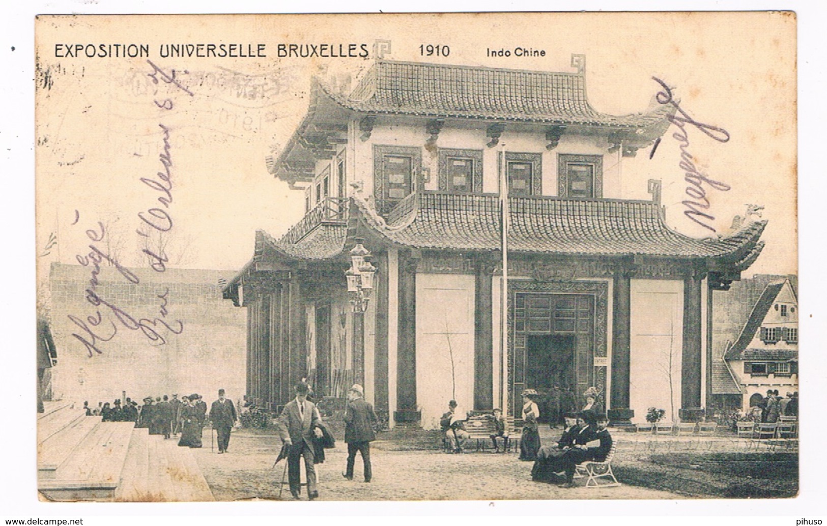 B-7213  BRUXELLES : Expostion 1910 - Lado Chine - Expositions Universelles