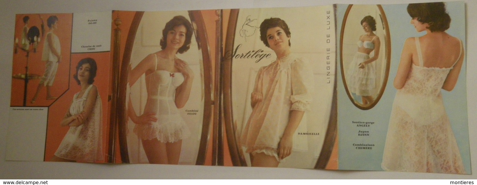 Catalogue Soutien-gorge Gaine Chemise De Nuit SORTILEGE Vers 1960 Lingerie De Luxe - Sous-vêtement - Textile & Vestimentaire