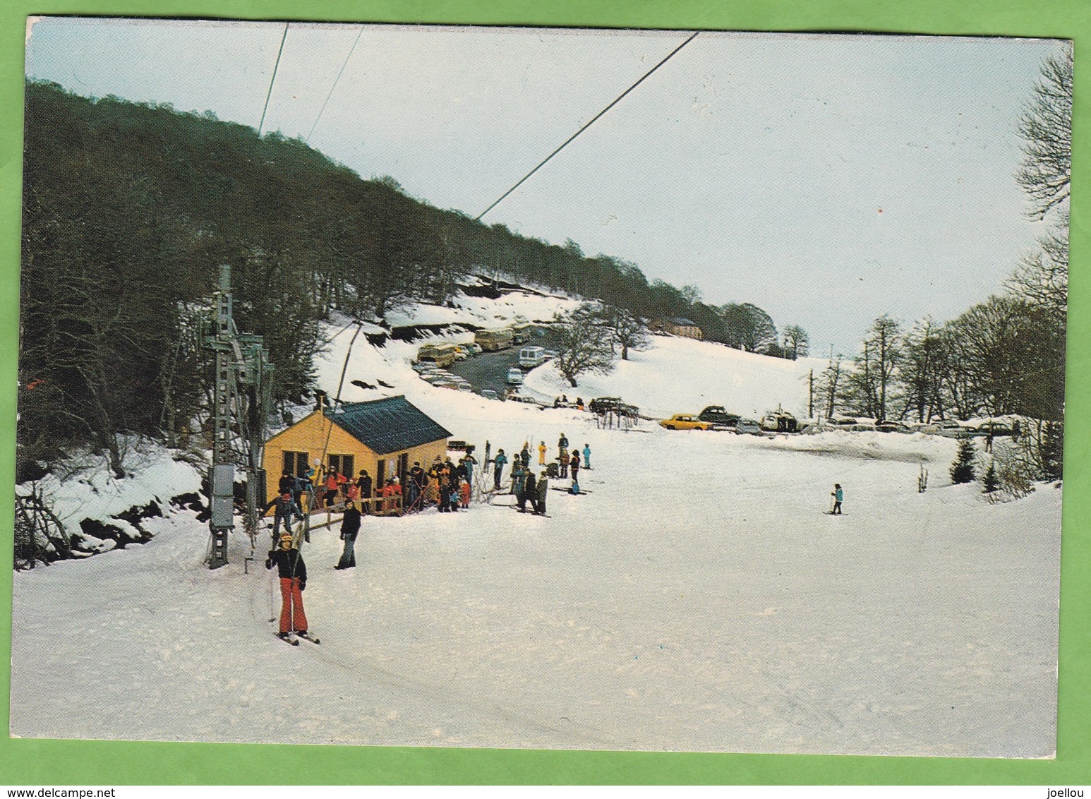 Belle CPSM Saint URCIZE Station De Ski De Super Blaise Téléski Remontée Mécanique Du Ruisseau Animé 15 Cantal - Autres & Non Classés