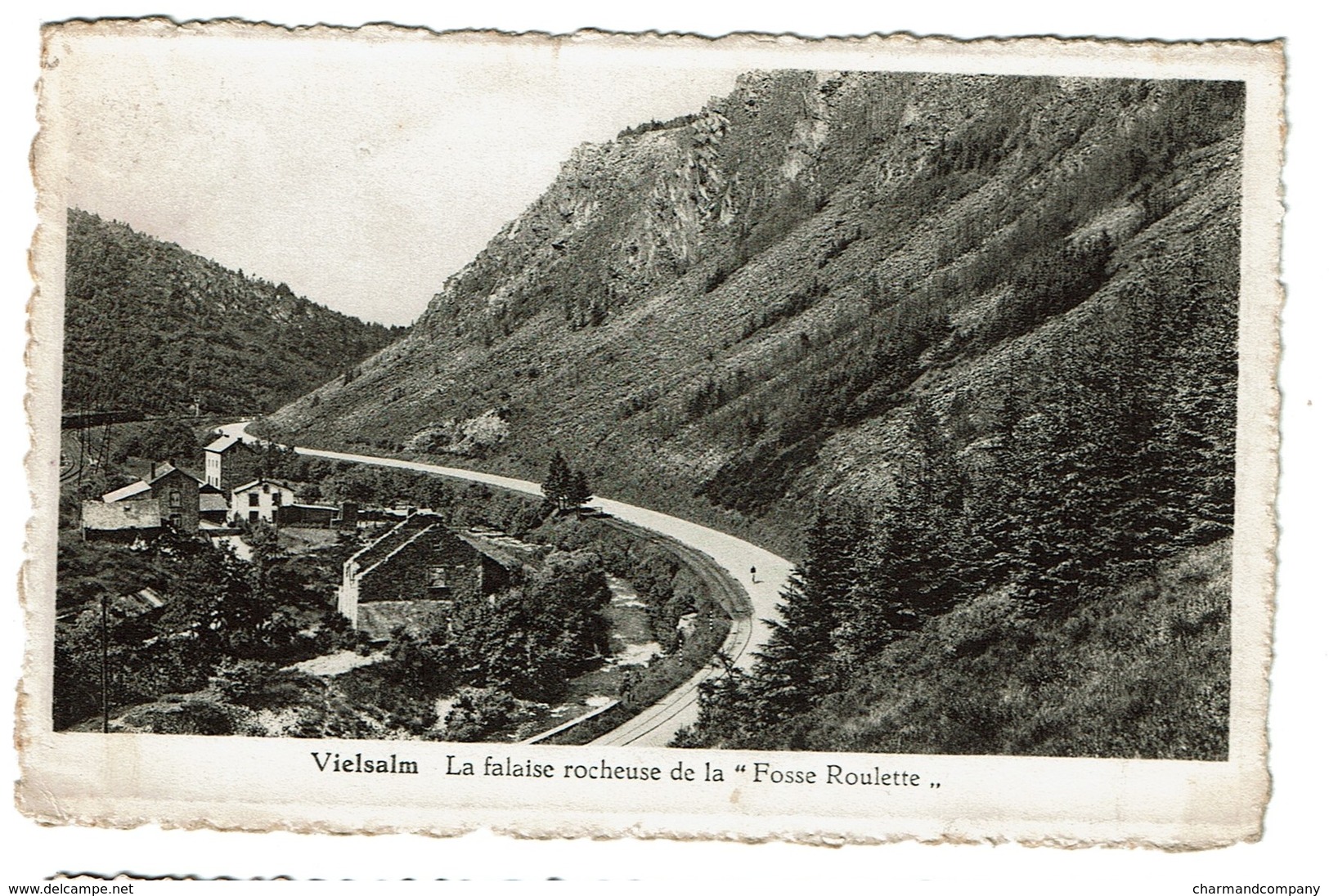 Vielsalm - La Falaise Rocheuse De La Fosse Roulette - Circulée - Edit. Papeterie Goldstein -2 Scans - Vielsalm