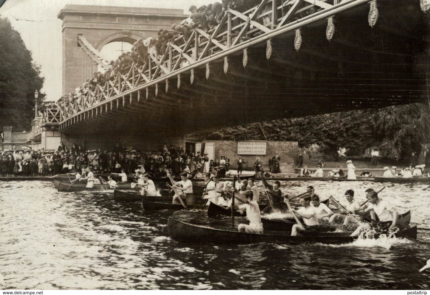 MARLOW   REGATTA   16*12CM Fonds Victor FORBIN 1864-1947 - Deportes