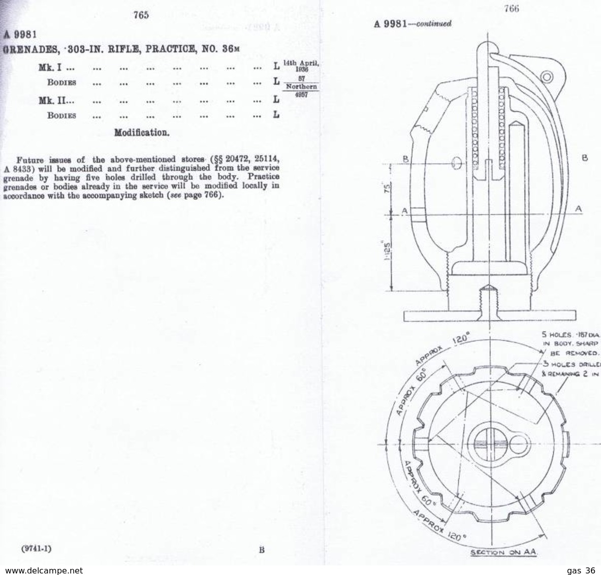 Ww2 Mills Practice .303 Discharger Cup - Armes Neutralisées