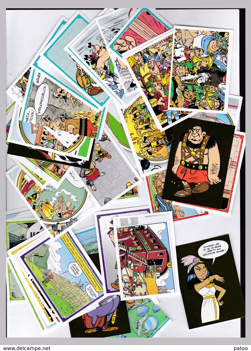 LOT DE  107 / 124   PANINIS EDITES PAR CARREFOUR POUR LES 60 ANS D'AVENTURES ASTERIX - Französische Ausgabe