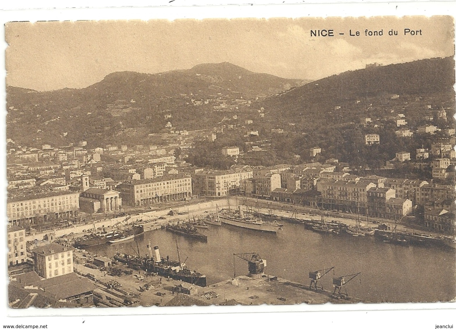 NICE . LE FOND DU PORT . CARTE DENTELEE NON ECRITE - Transport Maritime - Port