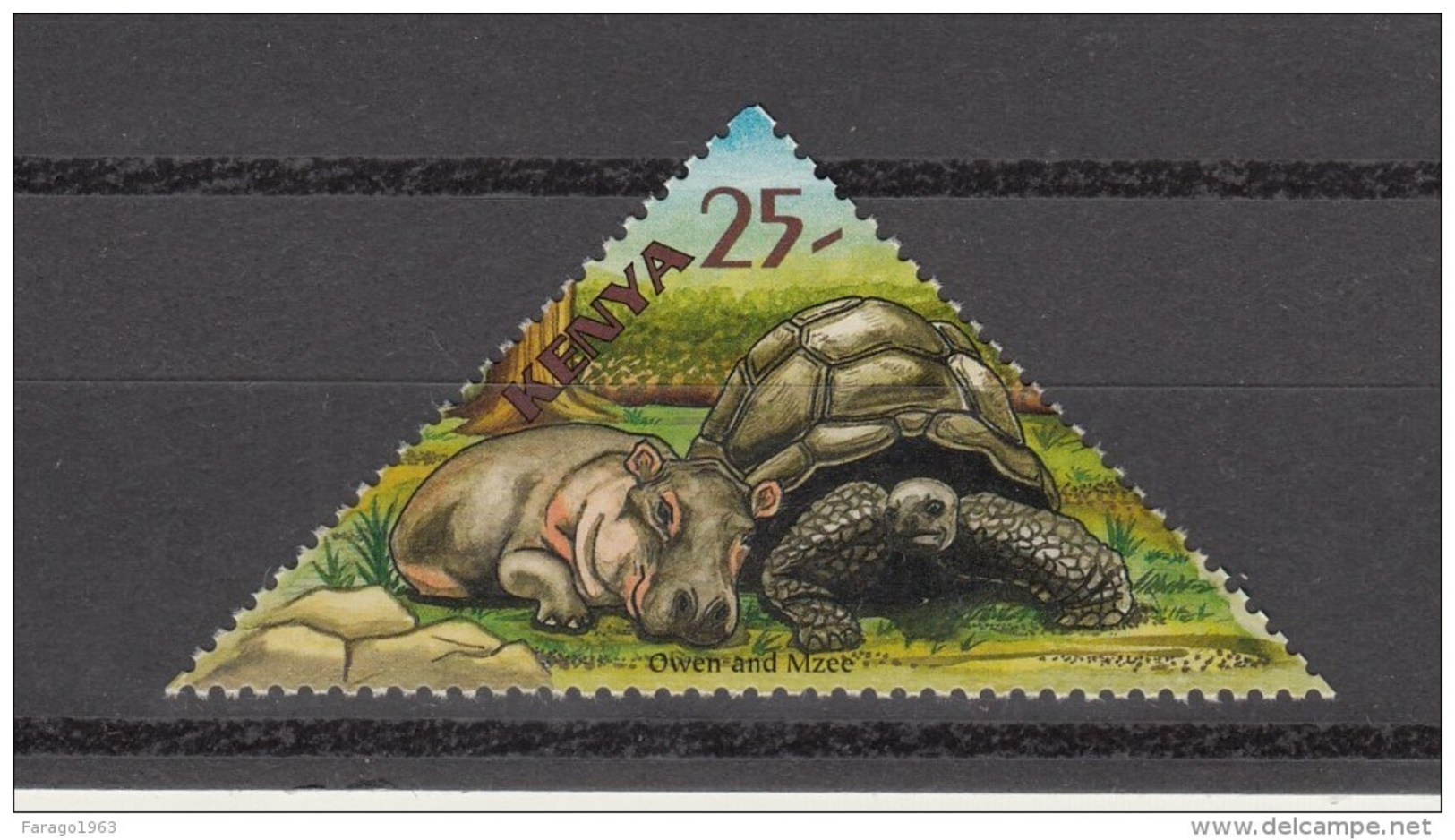 2006 Kenya Hippo & Tortoise  TRIANGLE Complete Set Of 1 MNH - Kenya (1963-...)