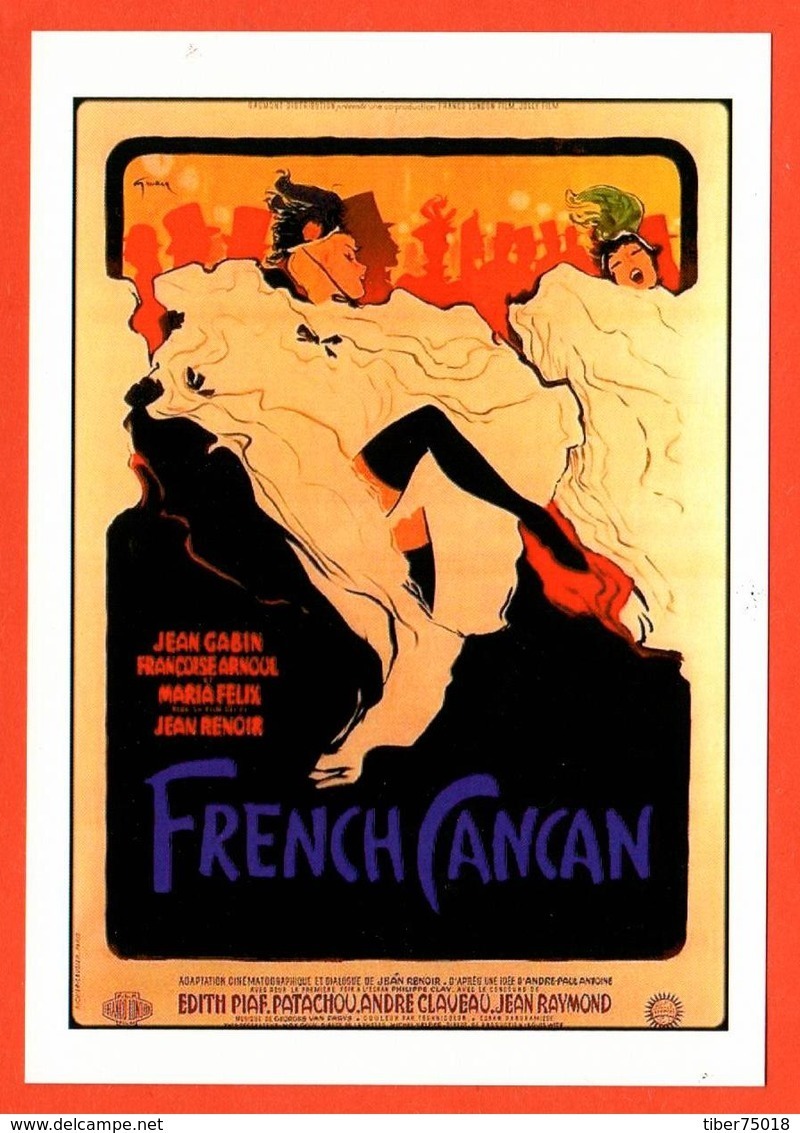 Carte Postale : French Cancan (film - Cinéma - Affiche) Illustration : Gruau - Autres & Non Classés