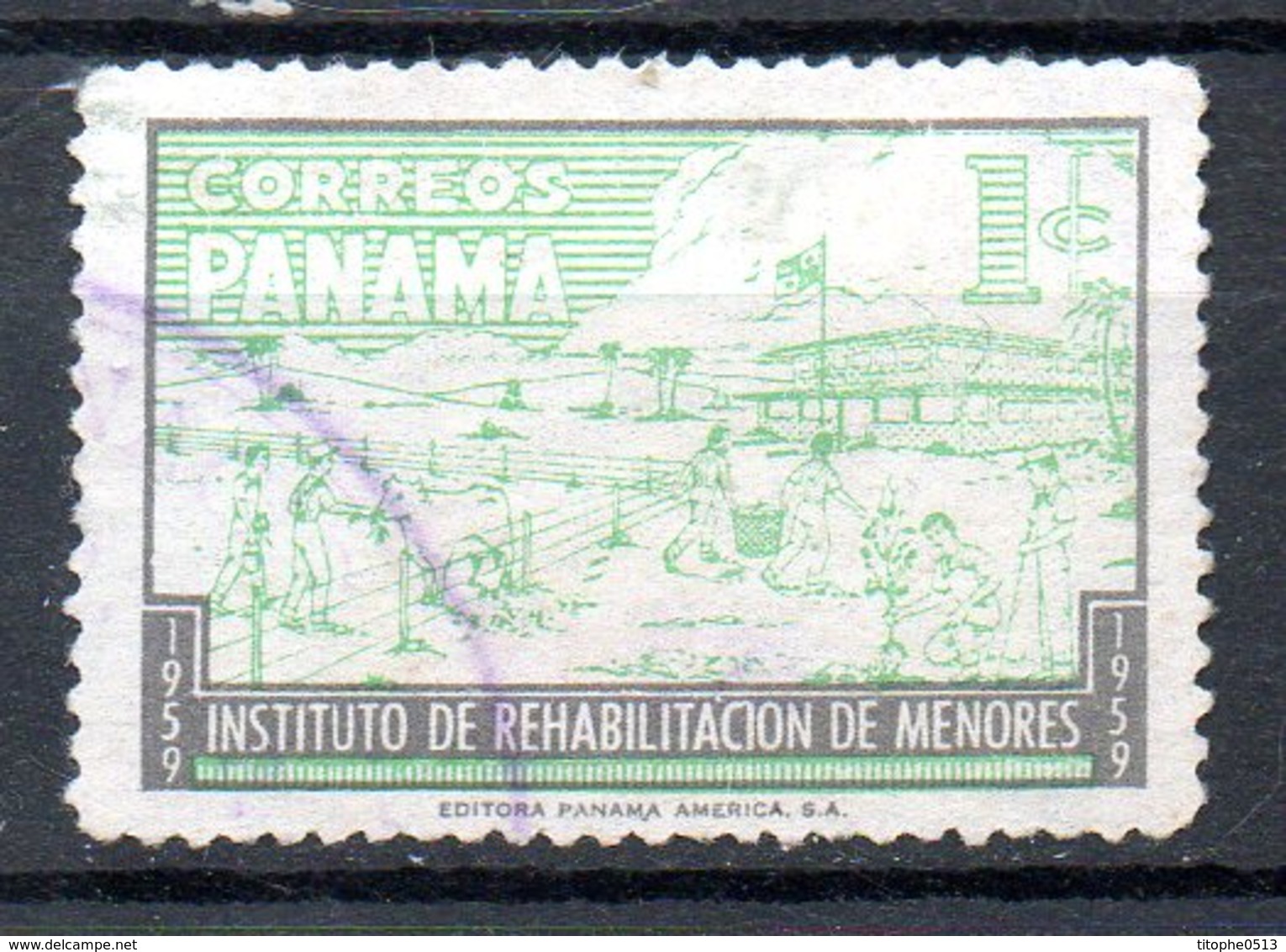 PANAMA. N°324 Oblitéré De 1959. Institut De La Réhabilitation De La Jeunesse Délinquante. - Panama