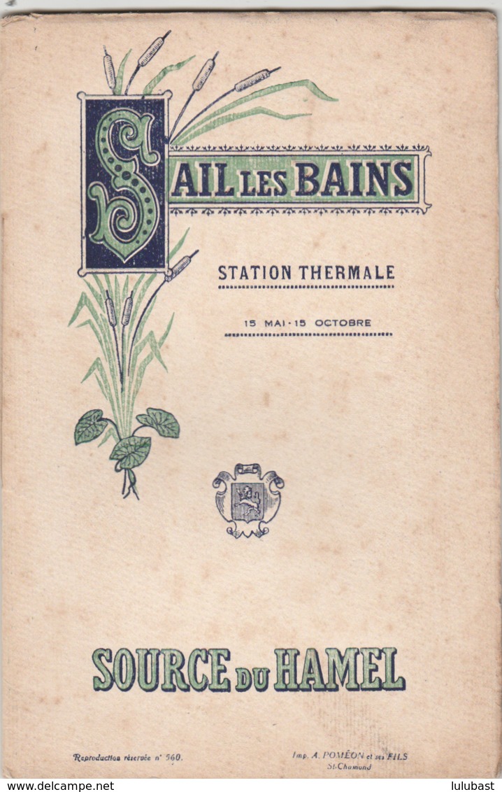 Sail Les Bains ( Loire) Guide De La Station-thermale. (32p.) Les Vertus De La Source Du Hamel- Nombreuses Illustrations. - Dépliants Touristiques