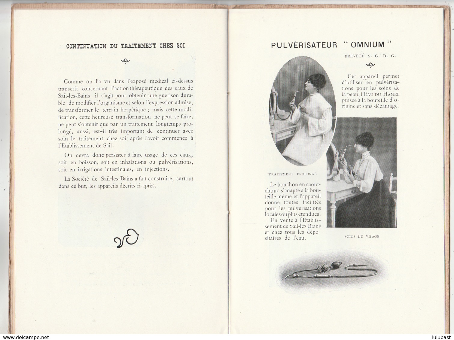 Sail Les Bains ( Loire) Guide De La Station-thermale. (32p.) Les Vertus De La Source Du Hamel- Nombreuses Illustrations. - Dépliants Touristiques