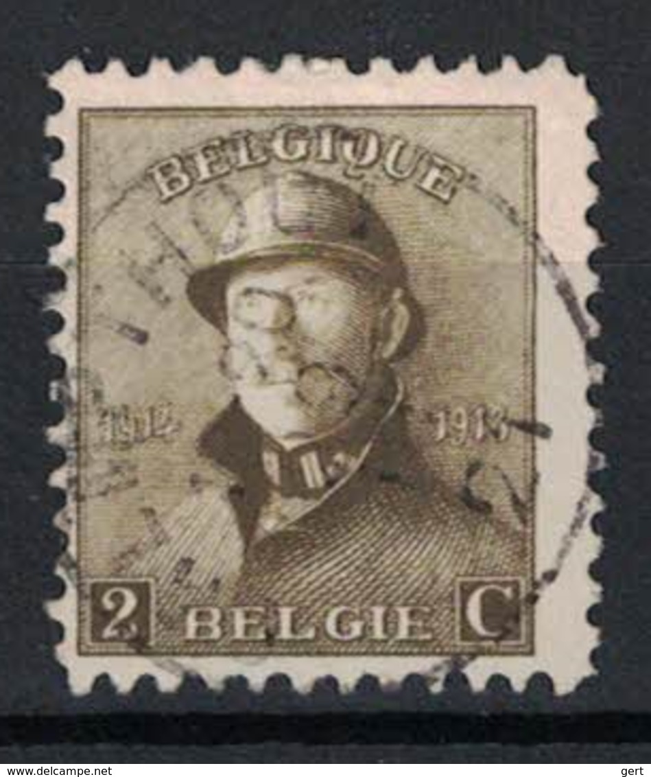 COB/OBP N° 166 Albert I Oblitéré Gestempeld Calmpthout - 1919-1920 Trench Helmet