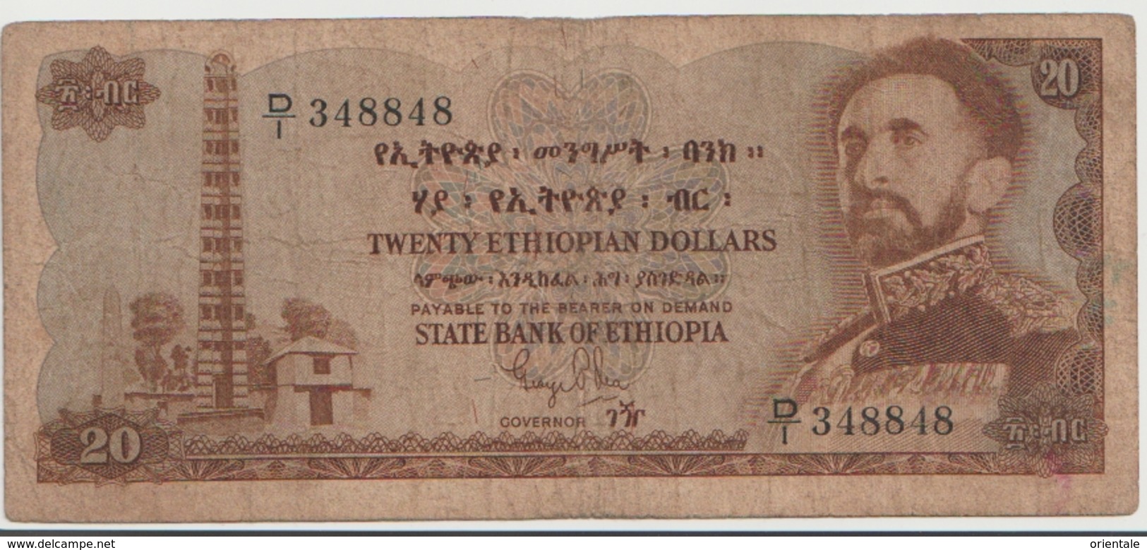 ETHIOPIA P. 21 20 D 1961 F - Ethiopie