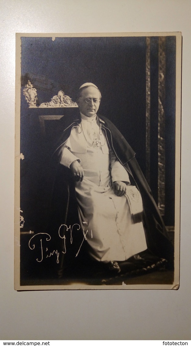 Religione - Vaticano - Papa Pio XI, Pope Pius - Autografo - Fotografica, Real Photo - Papi