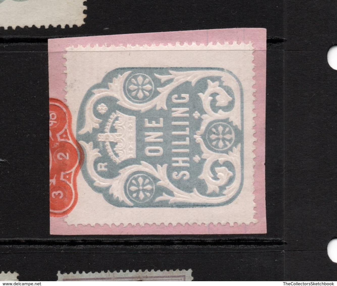 GB Fiscals / Revenues; General Duty One Shilling . On A Peice. (about 1890) - Fiscaux