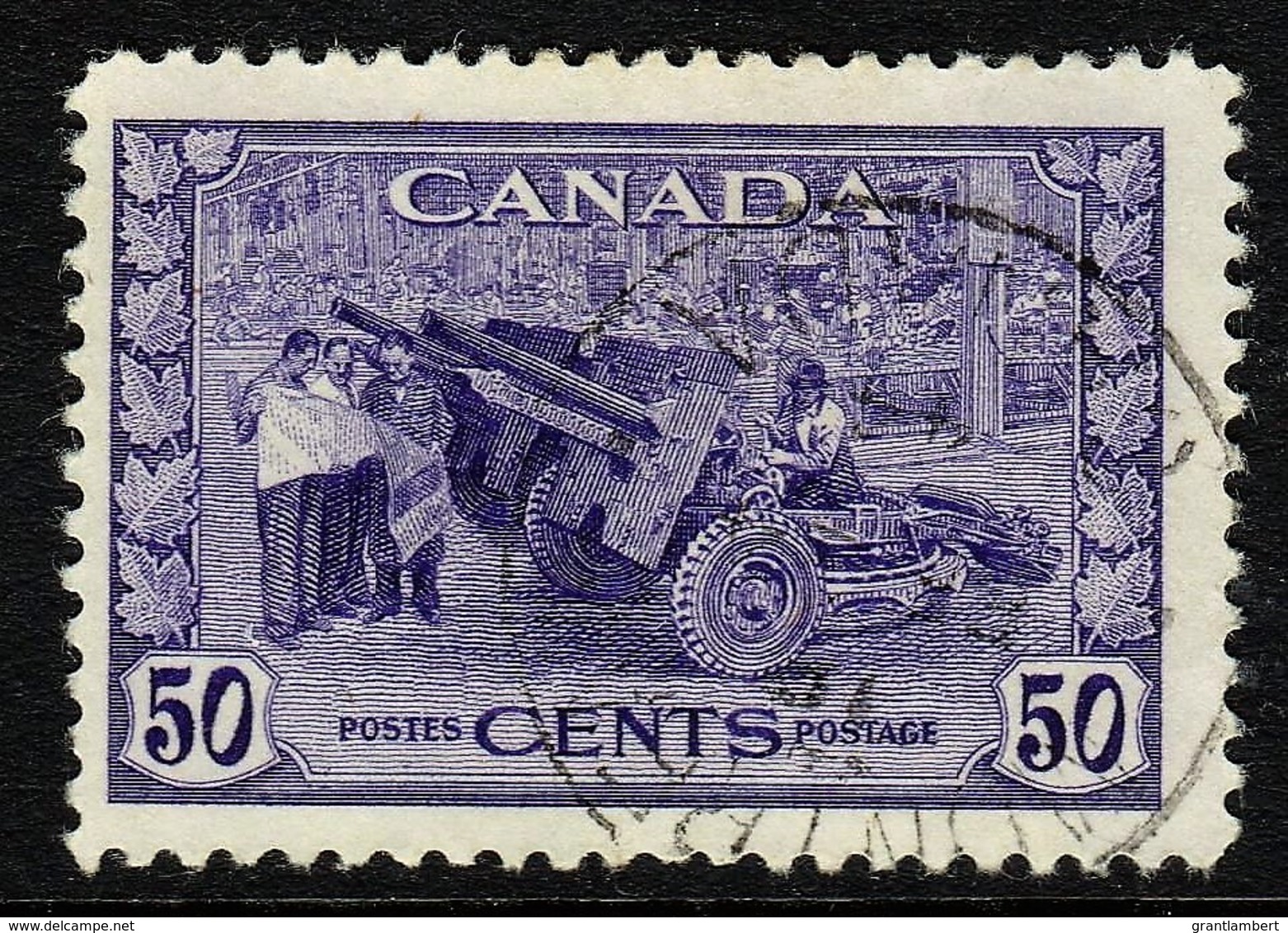 Canada 1942 War Effort 50c Munitions Factory Used - SG 387 - Used Stamps