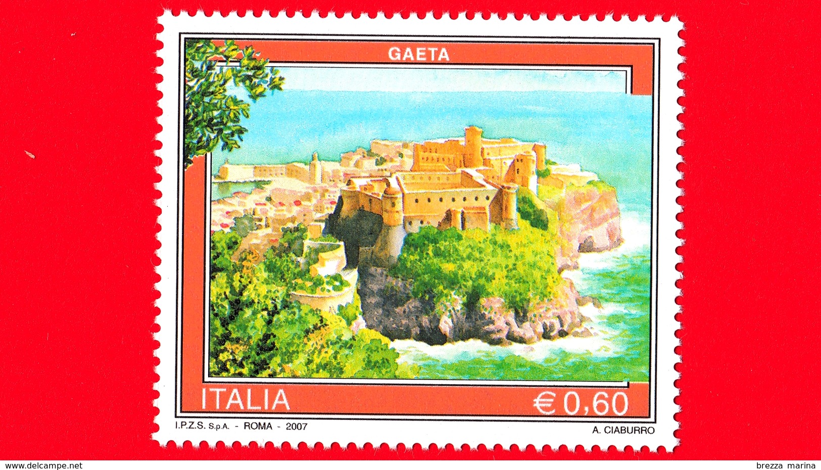 Nuovo - MNH - ITALIA - 2007 - Turismo - 34ª Emissione - Gaeta (LT) - 0,60 - 2001-10: Ungebraucht