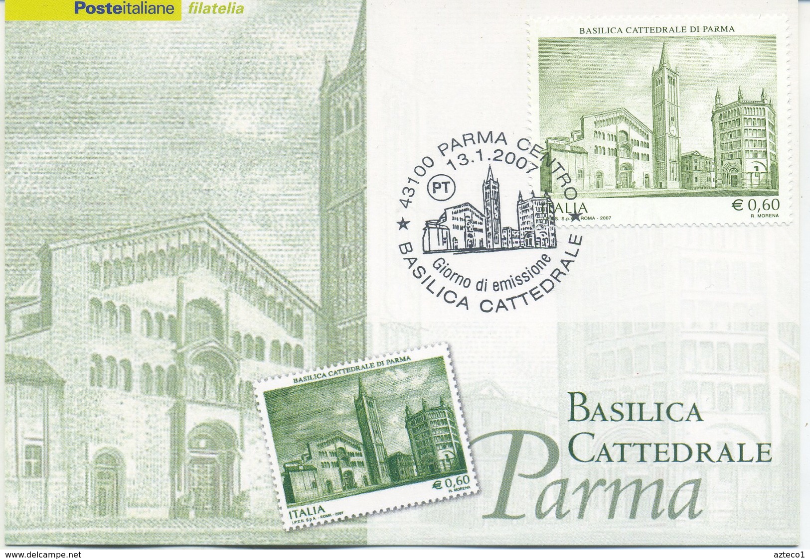 ITALIA - FDC MAXIMUM CARD 2007 - BASILICA CATTEDRALE DI PARMA -  ANNULLO SPECIALE - Maximumkarten (MC)