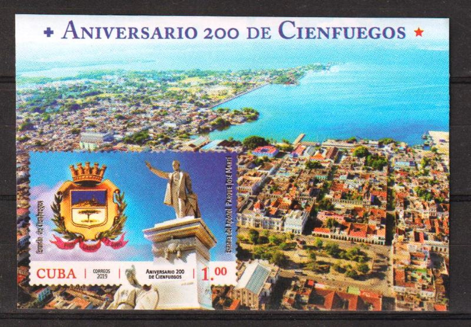 Cuba 2019 200th Anniversary Of Cienfuegos City(Birds, Flowers, Architecture, Flags) 4v + S/S MNH - Nuevos