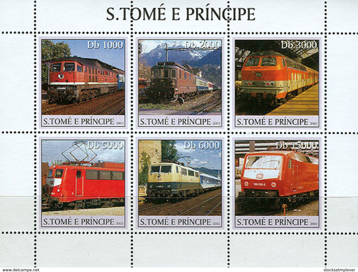 Sao Tome  2003 Trains - Sao Tome And Principe