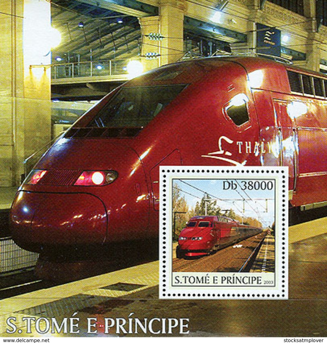 Sao Tome  2003 Thalys Trains - Sao Tome And Principe