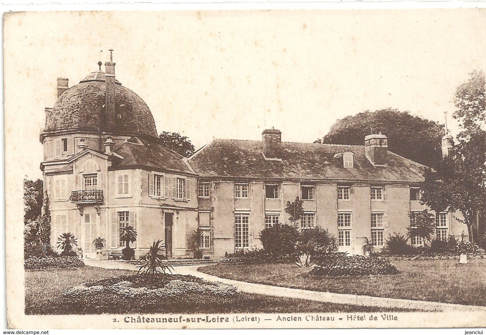 CHATEAUNEUF-SUR-LOIRE . ANCIEN CHATEAU - HOTEL DE VILLE . CARTE NON ECRITE - Autres & Non Classés