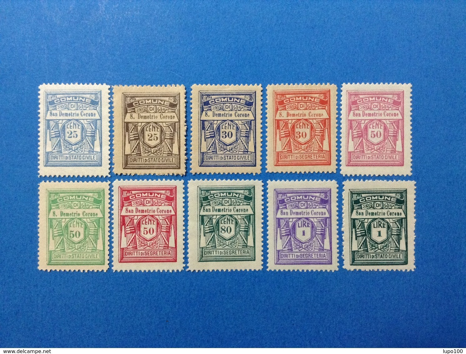 LOTTO 10 MARCHE DA BOLLO NUOVE MNH** EPOCA FASCISTA - Revenue Stamps