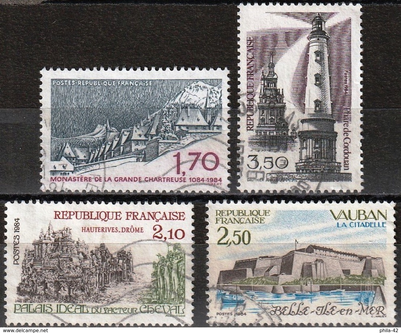 France 1984 -  Mi 2446/51/53/57 - YT 2323/26 ( Turism ) Complete Issue - Gebraucht