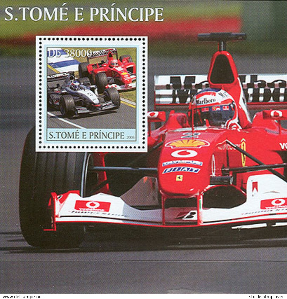 Sao Tome 2003 Formula I , Racing Car - Sao Tome And Principe