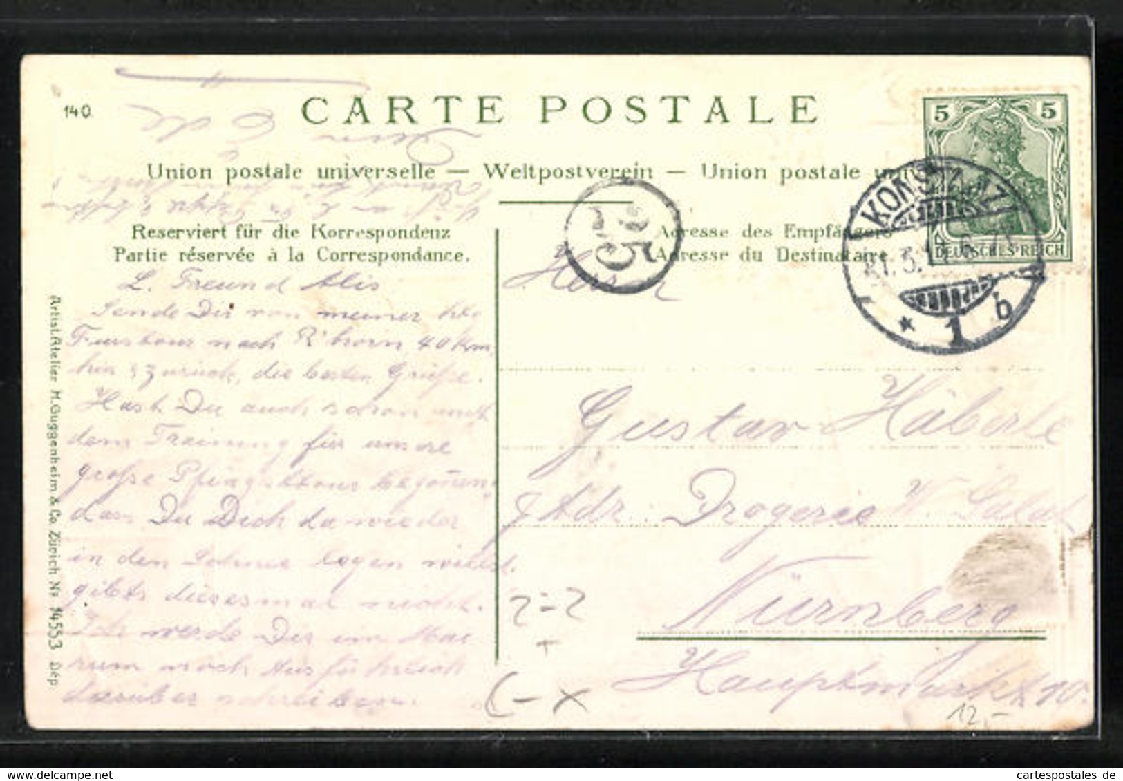 AK Romanshorn, Blick Zum Güterbahnhof Am Hafen, Briefmarken Schweiz - Romanshorn