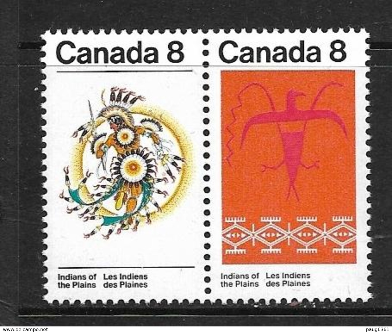 CANADA 1972 INDIENS DES PLAINES  YVERT N°483/84 NEUF MNH** - Ungebraucht