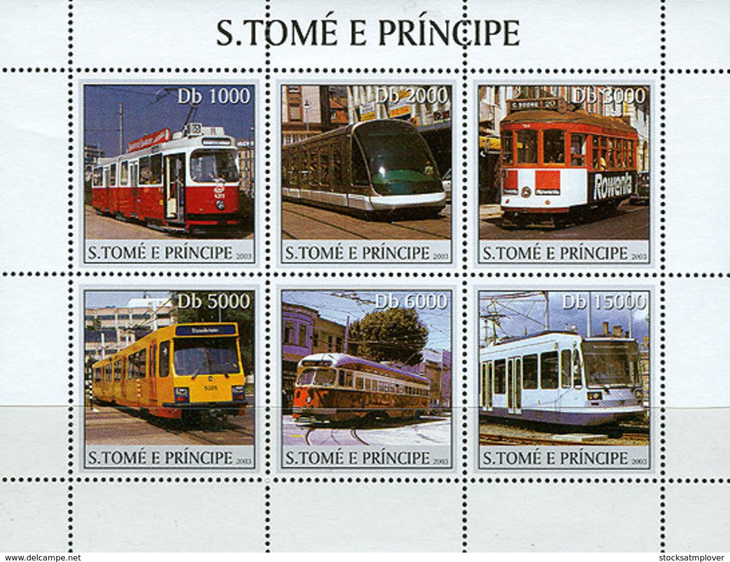 Sao Tome 2003 Trams - Sao Tome And Principe