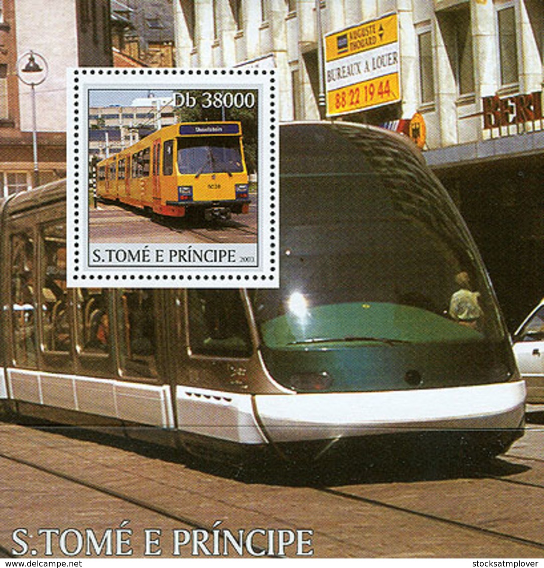 Sao Tome 2003 Trams - Sao Tome And Principe