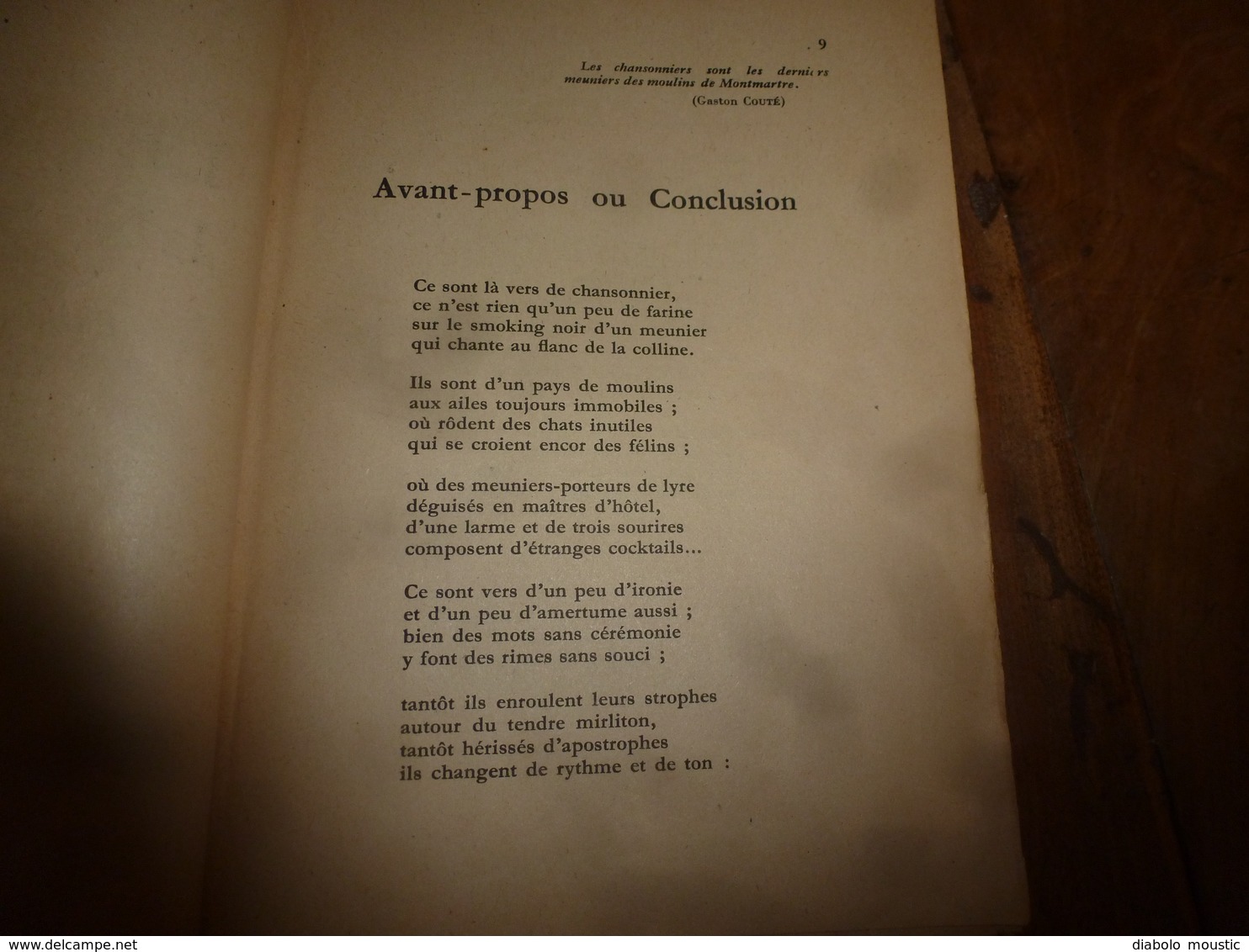 1945 LE MEUNIER EN SMOKING : Poèmes d'un chansonnier  (Jean Rieux)