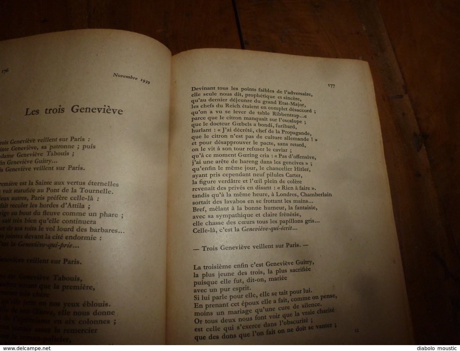 1945 LE MEUNIER EN SMOKING : Poèmes d'un chansonnier  (Jean Rieux)