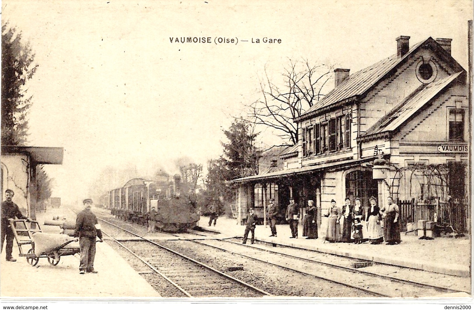 VAUMOISE - La Gare -ed. Breger Frères - Animé - Vaumoise