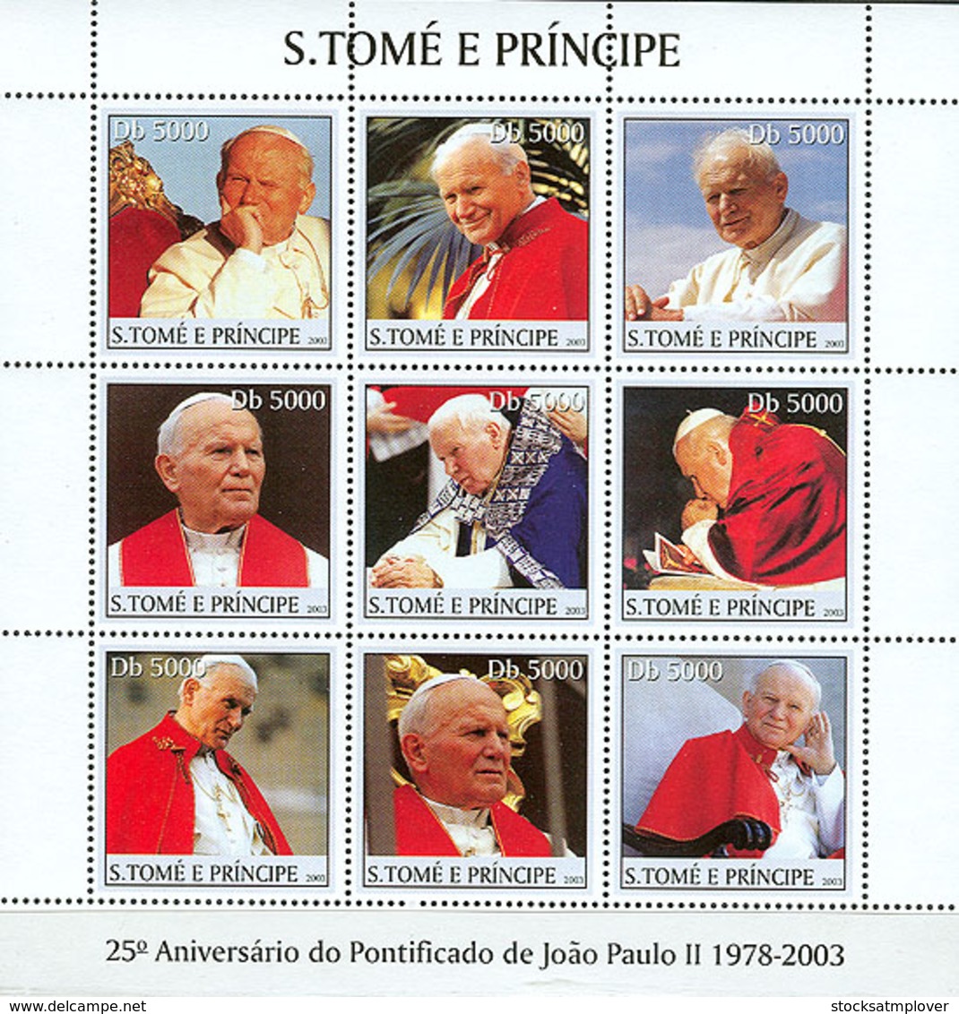 Sao Tome 2003  Pope John Paul II - Sao Tome And Principe