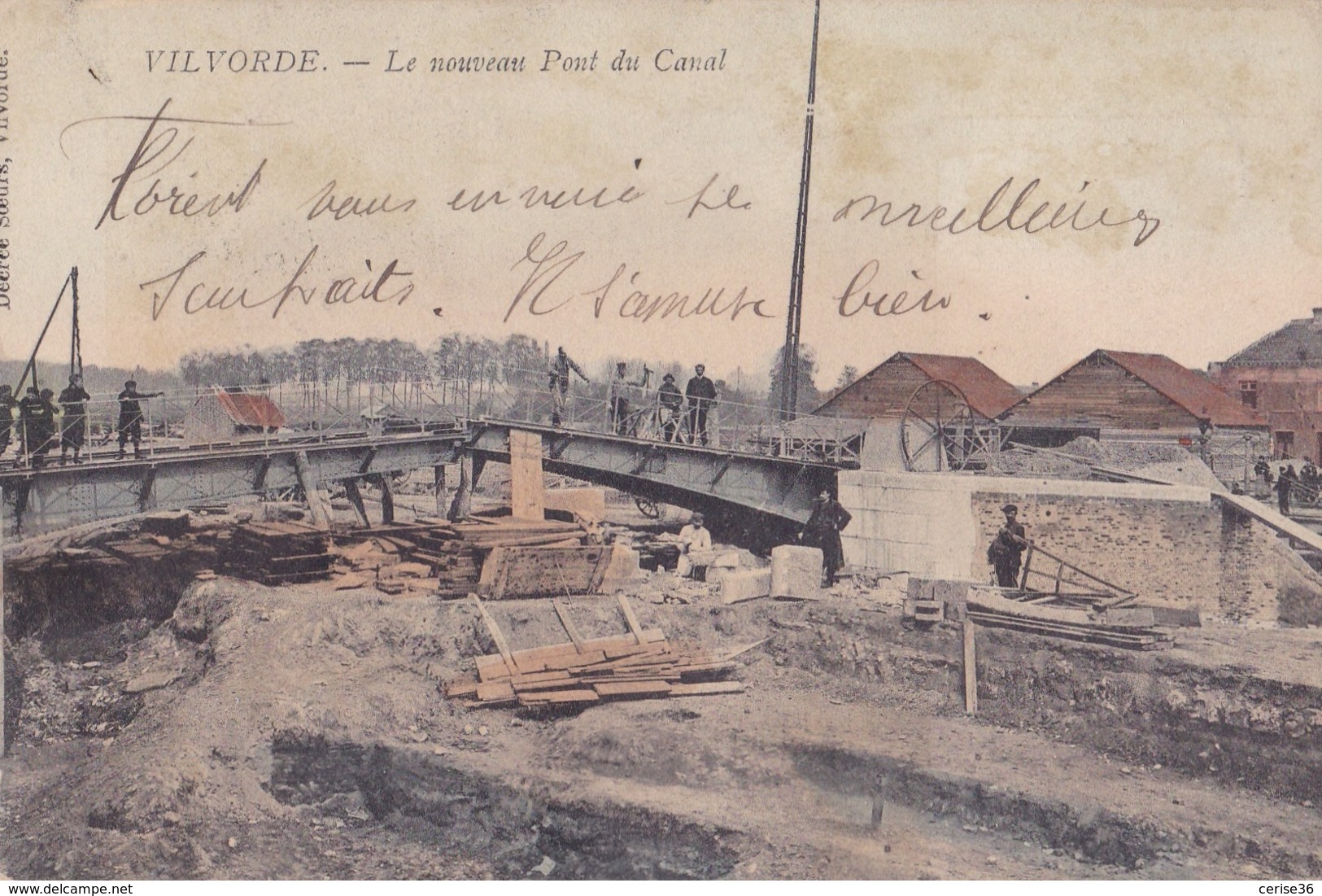 Vilvorde Le Nouveau Pont Du Canal Circulée En 1906 - Vilvoorde