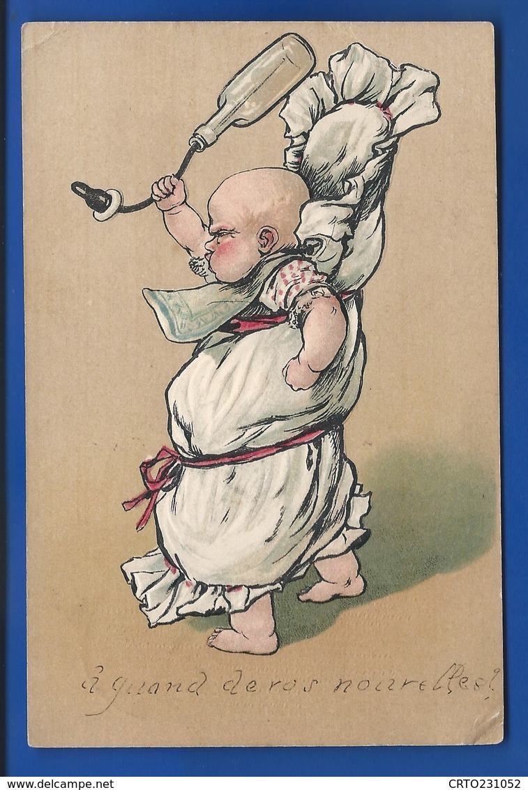 Carte Gauffrée   Bébé En Colère   écrite En 1903 - Sonstige & Ohne Zuordnung