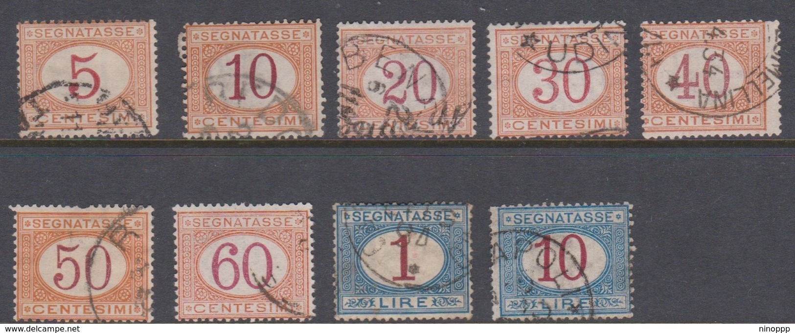 Italy PD 20-28  1890-94 Postage Due, Used - Usados