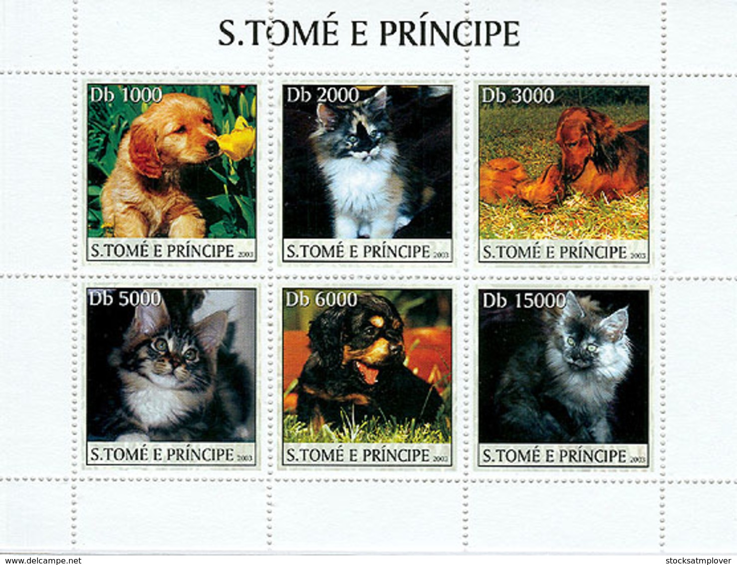 Sao Tome 2003 Fauna   Dogs & Cats - Sao Tome And Principe