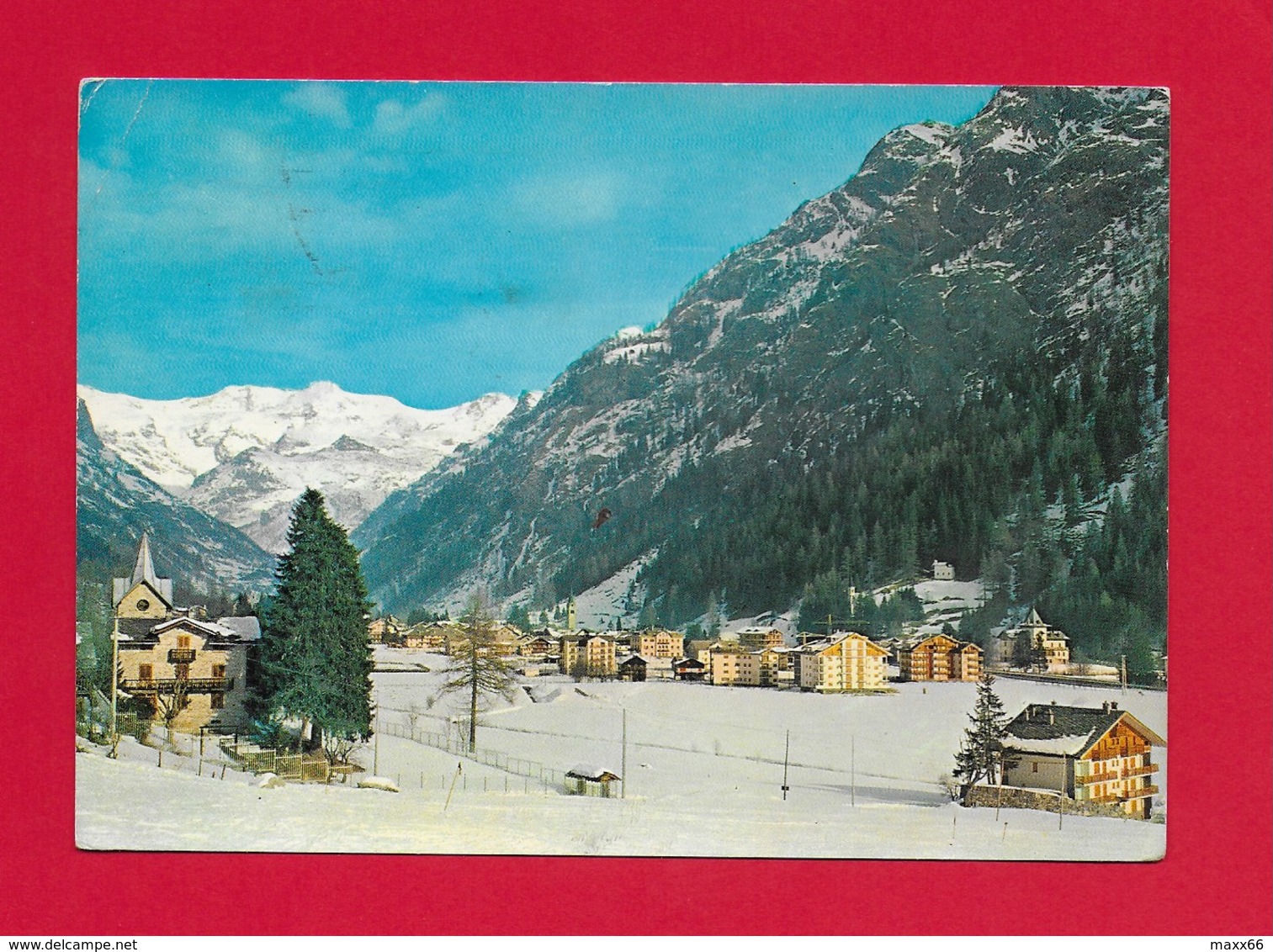 CARTOLINA VG ITALIA - GRESSONEY ST. JEAN (AO) - Panorama E La Catena Del Monte Rosa - 10 X 15 - ANN. 1968 - Altri & Non Classificati