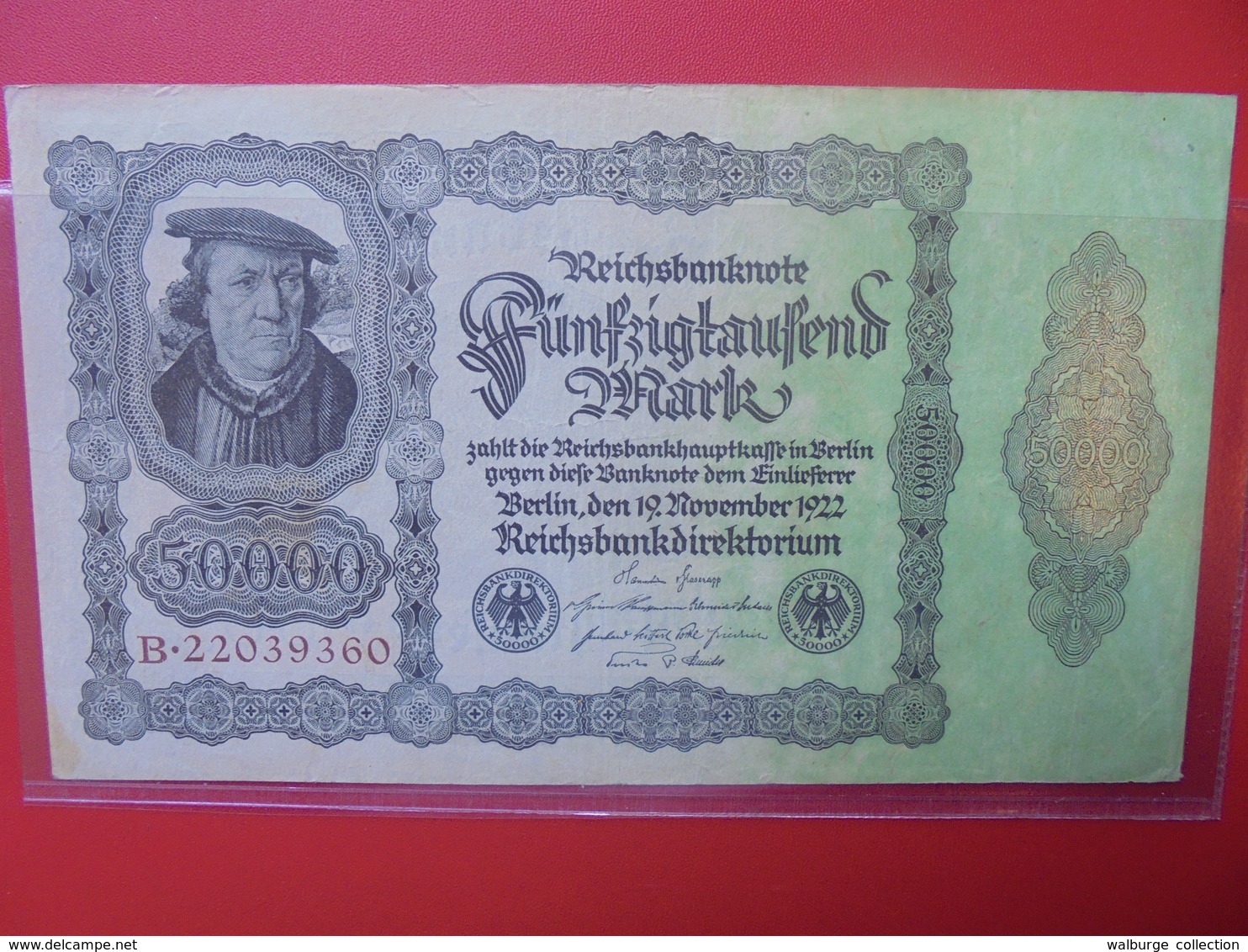 Reichsbanknote 50.000 MARK 1922 CIRCULER (B.1) - 50000 Mark