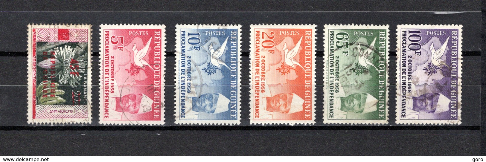 Guinea   1958-59  .-   Y&T   Nº    2-3/7 - República De Guinea (1958-...)