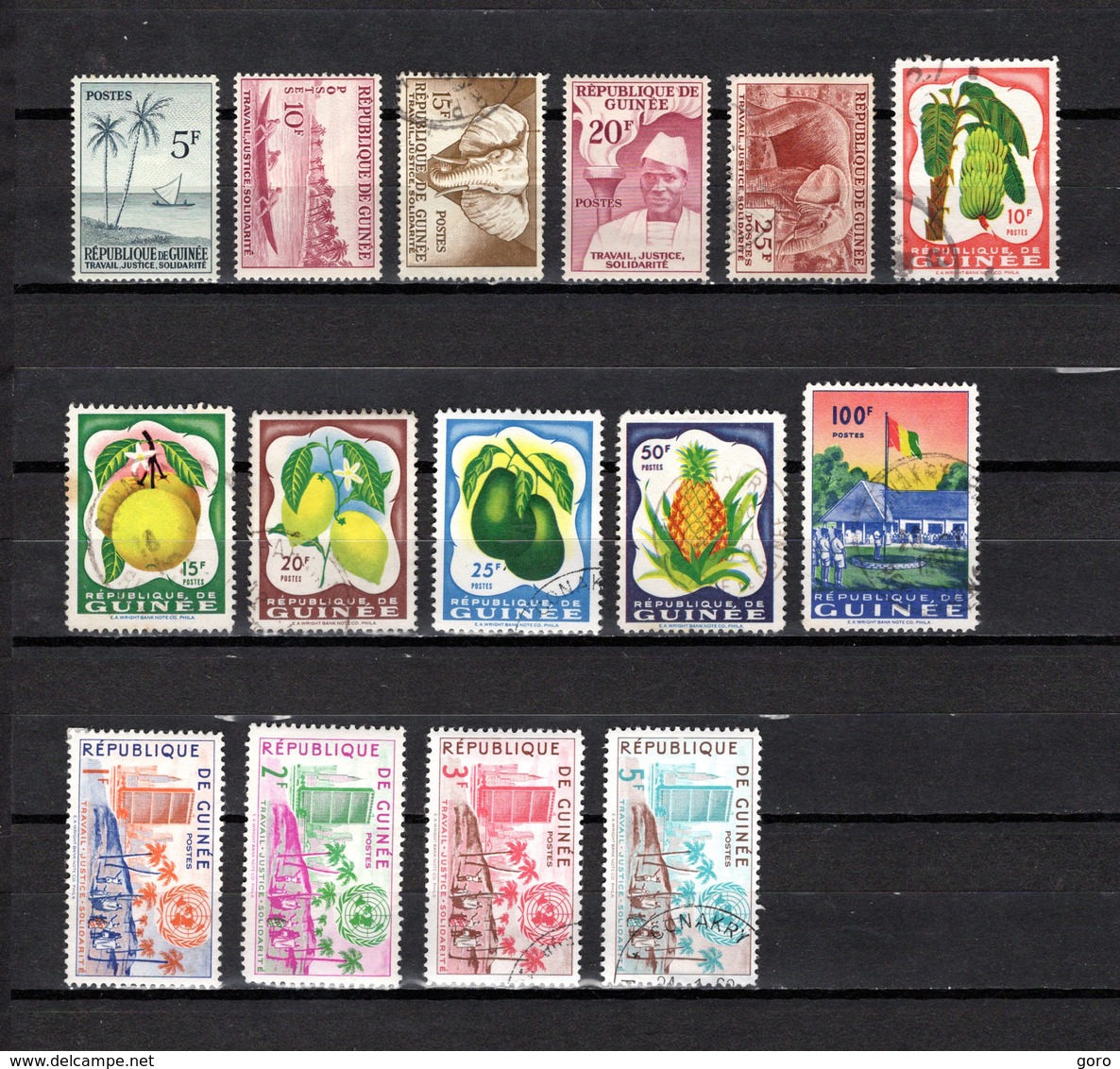 Guinea   1959  .-   Y&T   Nº    11/15-16/20-22-23/26 - República De Guinea (1958-...)